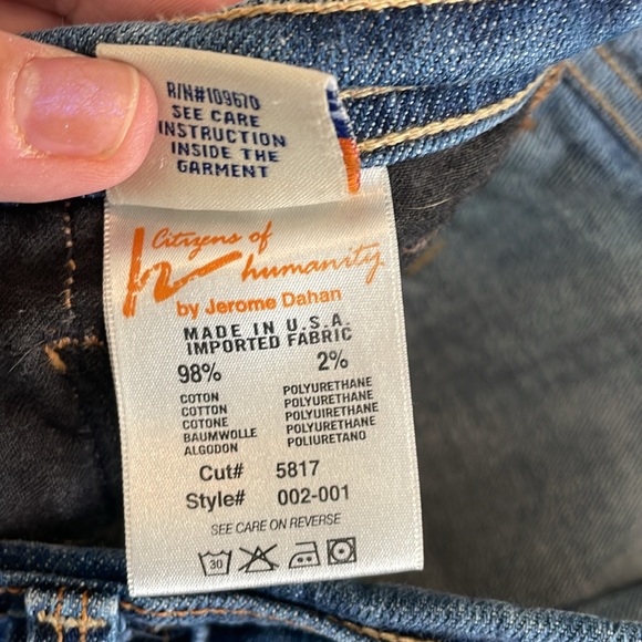 Citizens of humanity, low waist flare size 32 waist - Picture 6 of 9